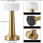 Lampe Tactile - 3 Mode - LED en Métal - Rechargeable - Éclairage Décoratif – Image 4