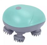 Masseur De Cuir Chevelu Sans Fil 3 en 1 Avec 96 Contacts en Silicone - 3 Modes de Pétrissage - Étanche IPX6 - Rechargeable - Vert – Image 5