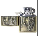 Coffret Briquet De Luxe Métallique 3D Avec Filtre à Cigarette à Tabac Réutilisable Et Recharge De Liquide – Image 5