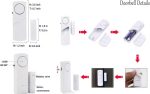Pack De 3 Capteur D'alarme D'ouverture De Porte et de Fenêtre Sans Fil - Magnétique - Antivol - Protection Domestique – Image 8