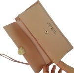 Portefeuille en Cuir Élégant Pour Femme – Porte-cartes Multiples   Avec Pince à Billets – Image 2