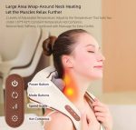 Serviette de Massage Électronique Portable Pour le Cou - Pétrissage Profond - Ensemble 8D - Massage Musculaire - Acupression Sans Fil Metropolitan – Image 8