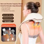 Serviette de Massage Électronique Portable Pour le Cou - Pétrissage Profond - Ensemble 8D - Massage Musculaire - Acupression Sans Fil Metropolitan