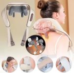 Serviette de Massage Électronique Portable Pour le Cou - Pétrissage Profond - Ensemble 8D - Massage Musculaire - Acupression Sans Fil Metropolitan – Image 9