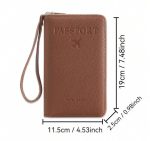 Étui De Passeport Mignon Pour Femmes et Hommes - Étanche - Blocage RFID - Marron – Image 5