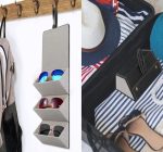 Étui à Lunettes Pliable 3 En 1 En Cuir PU - Multi-usages - Noir – Image 6