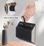 Étui à Lunettes Pliable 3 En 1 En Cuir PU - Multi-usages - Noir – Image 7