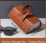 Étui à Lunettes Pliable 3 En 1 En Cuir PU - Multi-usages - Marron – Image 6