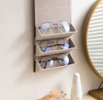 Étui à Lunettes Pliable 3 En 1 En Cuir PU - Multi-usages - Noir – Image 4