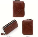 Portefeuille en Cuir D'inspiration Vintage Avec Plusieurs Emplacements Pour Cartes - Marron – Image 3