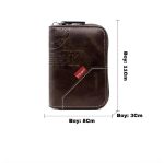 Portefeuille en Cuir D'inspiration Vintage Avec Plusieurs Emplacements Pour Cartes - Marron Foncé – Image 10