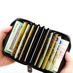 Portefeuille en Cuir D'inspiration Vintage Avec Plusieurs Emplacements Pour Cartes - Noir – Image 8