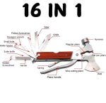 Outil Multifonction - Couteau De Poche - Couteau Suisse - Couteau Utilitaire - Coupe-Fil - Avec Pochette – Image 6