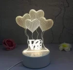 Veilleuse 3D En Forme Love - LED - USB Power - Lampe Décoratif – Image 8