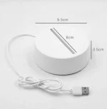 Veilleuse 3D En Forme Love - LED - USB Power - Lampe Décoratif – Image 9