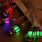 Guirlande lumineuse Led en Plastique pour Décoration du Ramadan et De L’Aïd – 20 LED - 3M – Deux Modes D’éclairage