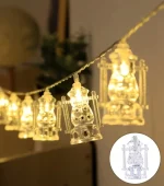 Guirlande Lumineuse Lune & amp - 20 LED – 4M – Blanc Chaud - Décoration Féérique Ramadan – Image 2