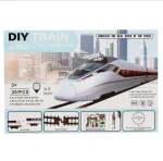 Circuit De Train À Grande Vitesse Pour Enfants - 28 Pièces - Fonctionne Avec Des Piles – Image 7