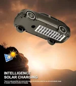 Baffle Bluetooth 3D Portable - Forme De Voiture - Alimentation Solaire - Rechargeable - Radio FM - Port USB – Image 4