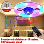 Veilleuse LED - Bluetooth Avec Deux Haut-Parleurs - 36 Watt - Télécommande – Image 5