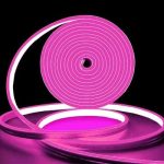Bande Lumineuse Néon LED - Flexible - DC 12V - 5M 2835 600 - Silicone pour Intérieur et Extérieur - Rose – Image 2
