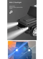 Baffle Bluetooth 3D Portable - Forme De Voiture - Alimentation Solaire - Rechargeable - Radio FM - Port USB – Image 5