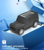 Baffle Bluetooth 3D Portable - Forme De Voiture - Alimentation Solaire - Rechargeable - Radio FM - Port USB – Image 4