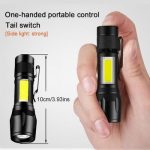 Lampe De Poche Portable - Haute Puissance - Zoom Focus Mini XP-G Q5 Led Réglable - Etanche - Rechargeable – Image 2