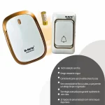 Sonnette intelligente Sans Fil - 100 Mètres - 32 Mélodies - Blanc – Image 8