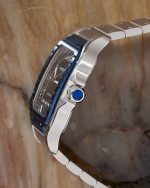 Montre Carrée Pour Homme - Chiffres Romains - Guichets De Date - Mécanique Automatique - Résistante à L'eau – Image 7