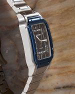 Montre Carrée Pour Homme - Chiffres Romains - Guichets De Date - Mécanique Automatique - Résistante à L'eau – Image 8