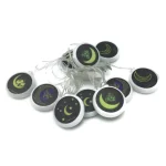 Guirlande Lumineuses LED En Forme De Disque Pour Les Décorations De L'Aïd Et Du Ramadan - 1M65 - 20 Led - Utilisables En Toute Sécurité – Image 6