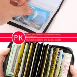 Portefeuille en Cuir D'inspiration Vintage Avec Plusieurs Emplacements Pour Cartes - Marron Foncé – Image 4