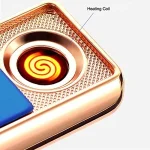 Briquet avec Montre Coupe-vent - Portable - Multifonctionnel Pour Une Uilisation Intérieure et Extérieure - Rose – Image 3