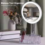 Miroir De Maquillage Multifonctionnel - Avec Éclairage LED - Tactile - 3 Modes -  Avec Boîte à Cosmétiques et à Bijoux