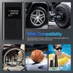 Compresseur D'air Pour Gonfler Les Pneus - Portable - Sans Fil - Rechargeable - Écran D'affichage – Image 7