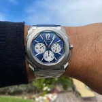 Nouvelle Montre Automatique Bulgari - Cadran Argenté - Bracelet En Acier Inoxydable – Image 6