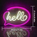 Enseigne Lumineuse Led En Néon (Hello) - USB - Décoration – Image 11