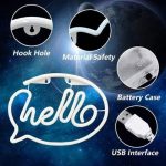 Enseigne Lumineuse Led En Néon (Hello) - USB - Décoration – Image 6