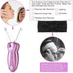 Épilateur Électrique - Avec Fil de Coton Pour Femme - Ne Laisse Aucun Poil - Rose – Image 3