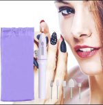 Kit De Manucure et De Pédicure Électrique 5 en 1- Appareil Alimenté Par Batterie - Blanc