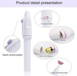 Kit De Manucure et De Pédicure Électrique 5 en 1- Appareil Alimenté Par Batterie - Blanc – Image 2