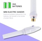 Kit De Manucure et De Pédicure Électrique 5 en 1- Appareil Alimenté Par Batterie - Blanc – Image 3