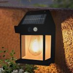 Pack De 4 Lampe Murale Solaire Avec Détecteur De Mouvement - 3 Modes D'éclairage - Étanche - Style Chalet – Image 6