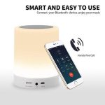 Lampe Tactile Portable Sans Fil Bluetooth Haut-Parleur - Rechargeable - USB – Image 5