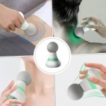 Pistolet De Massage Portable à 6 Vitesses - Rechargeable - Gris et Vert  – Image 2