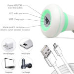 Pistolet De Massage Portable à 6 Vitesses - Rechargeable - Gris et Vert  – Image 6