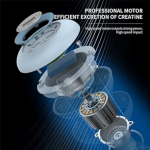 Pistolet De Massage Portable à 6 Vitesses - Rechargeable - Gris et Vert  – Image 5