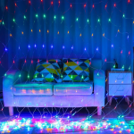Guirlande Filet Led - 2M×2M - Étanche  - 220 V - 8 Modes D'éclairage - Multicolore – Image 3