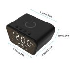 Réveil Numérique - Avec Chargeur Sans Fil 15w - LED Horloge Digitale- Réglable - Noir – Image 7